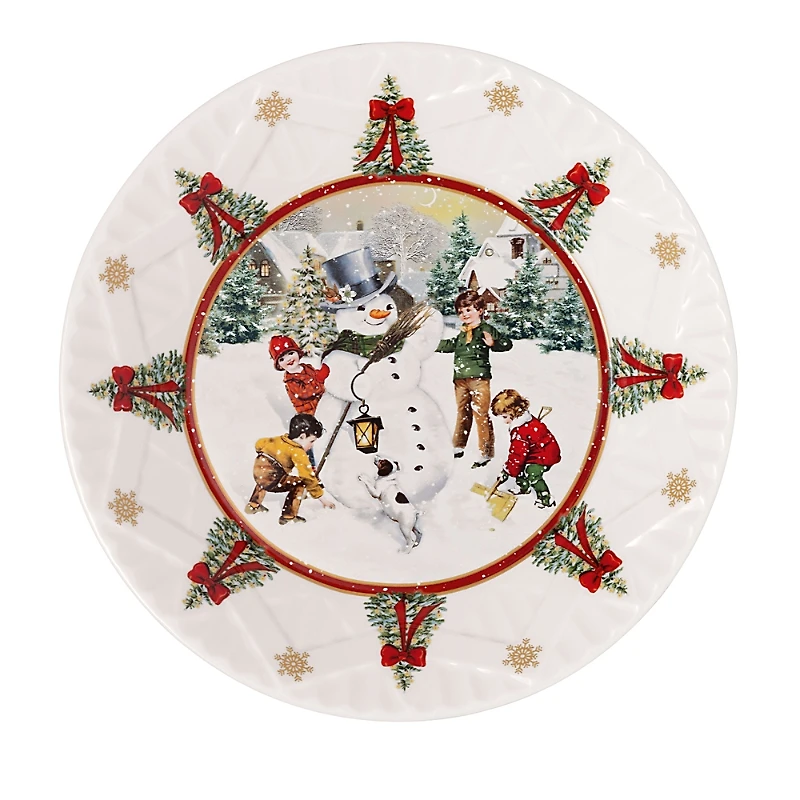 Villeroy & Boch Toy's Fantasy Large Bowl: Building a Snowman