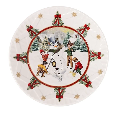 Villeroy & Boch Toy's Fantasy Large Bowl: Building a Snowman