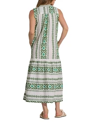 Sleeveless Maxi Swim Cover-Up Dress