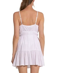 Tie Front Swim Cover-Up Dress