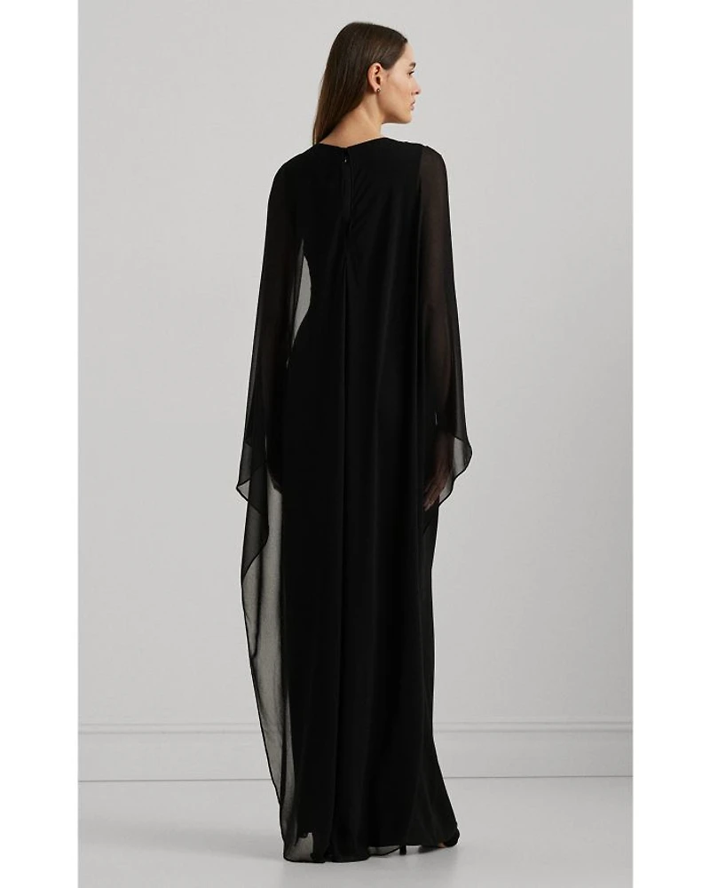 Georgette Cape Gown