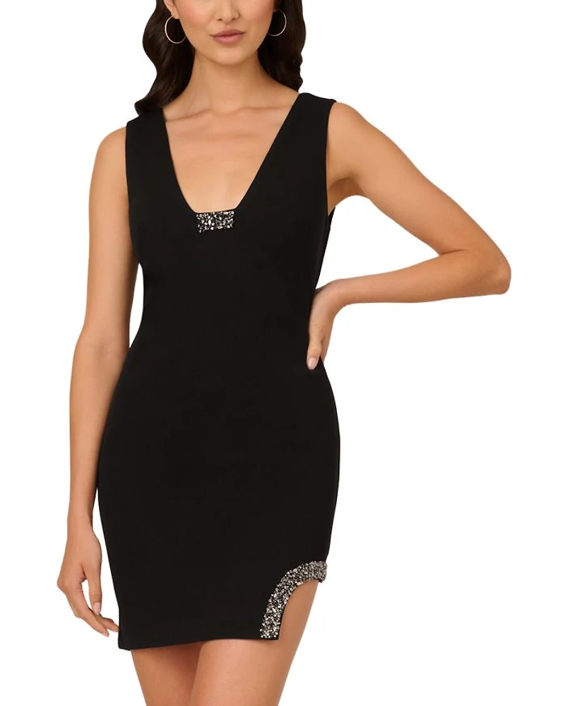Embellished Mini Dress