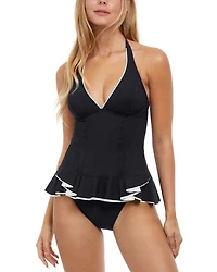 Belle Curve Halter Tankini