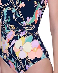 Memories of Capri Printed One Piece Swimsuit
