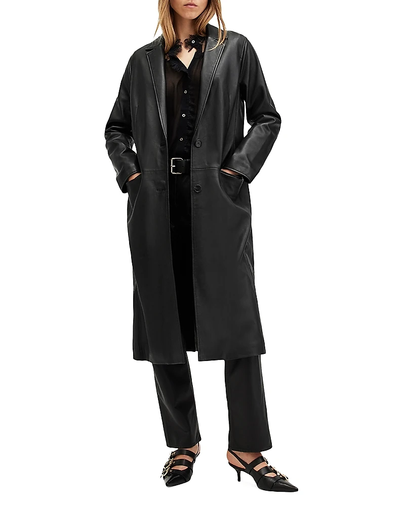 Allsaints Aire Leather Coat