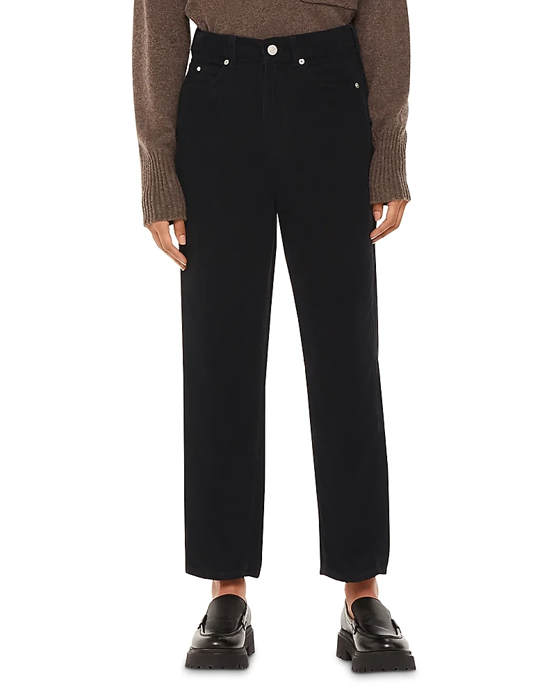 Whistles Petite High Waist Cord Barrel Jeans