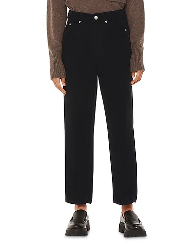 Whistles Petite High Waist Cord Barrel Jeans