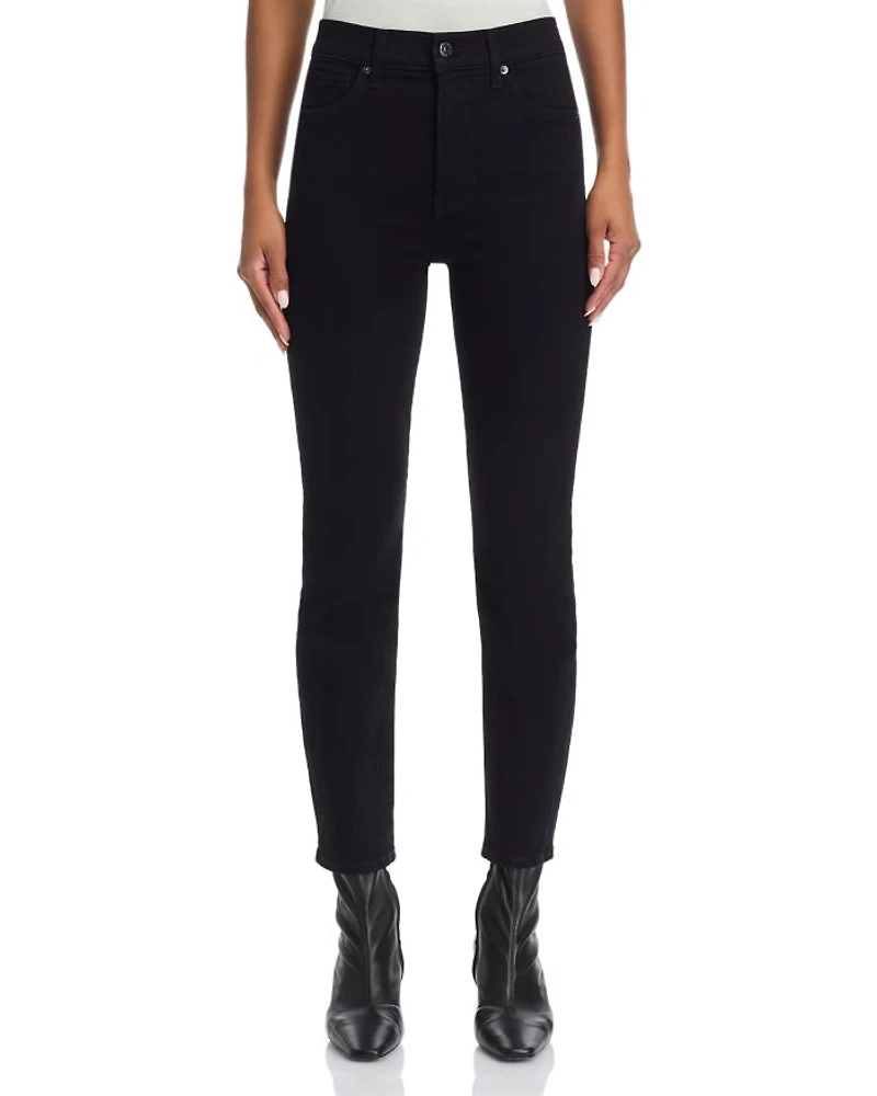 Ryleigh SlimHigh Rise Straight Ankle Jeans Onyx