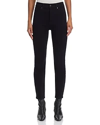 Ryleigh SlimHigh Rise Straight Ankle Jeans Onyx