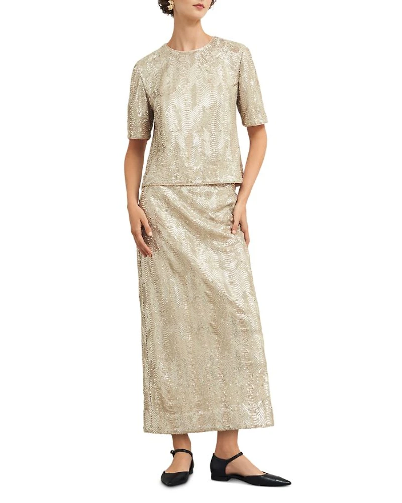 Marlowe Limited Sequined Top