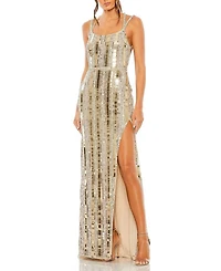 Halter Neck Embellished Detailed Back Gown