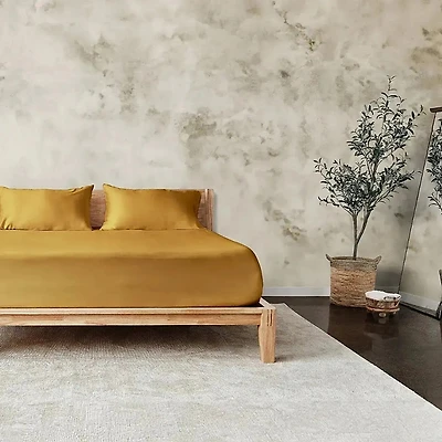 ettitude Luxe CleanBamboo Sateen+ Fitted Sheet, King