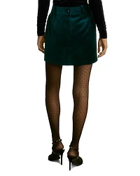 Parisa Velvet Mini Skirt