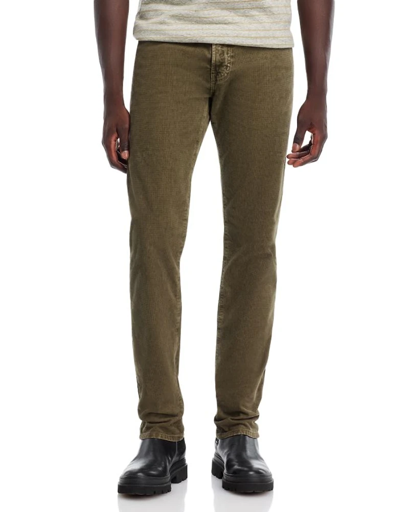 Tellis 32" Slim Fit Cross Hatch Corduroy Pants - Exclusive