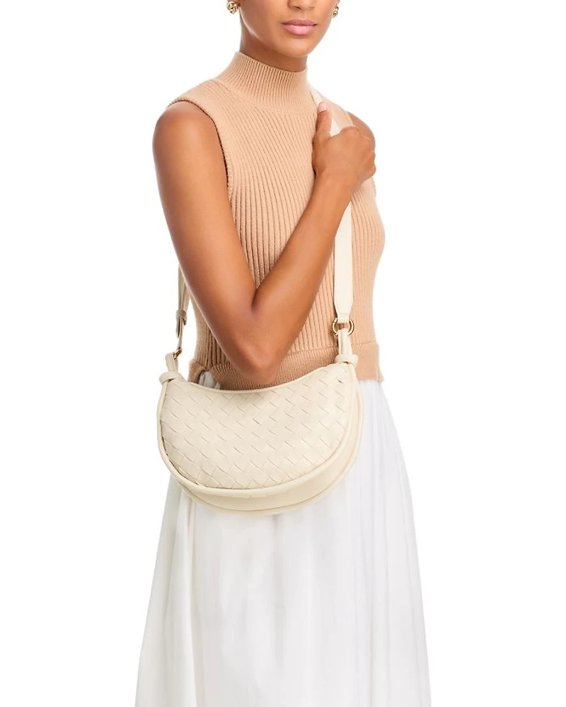 Intreccio Leather Shoulder Bag