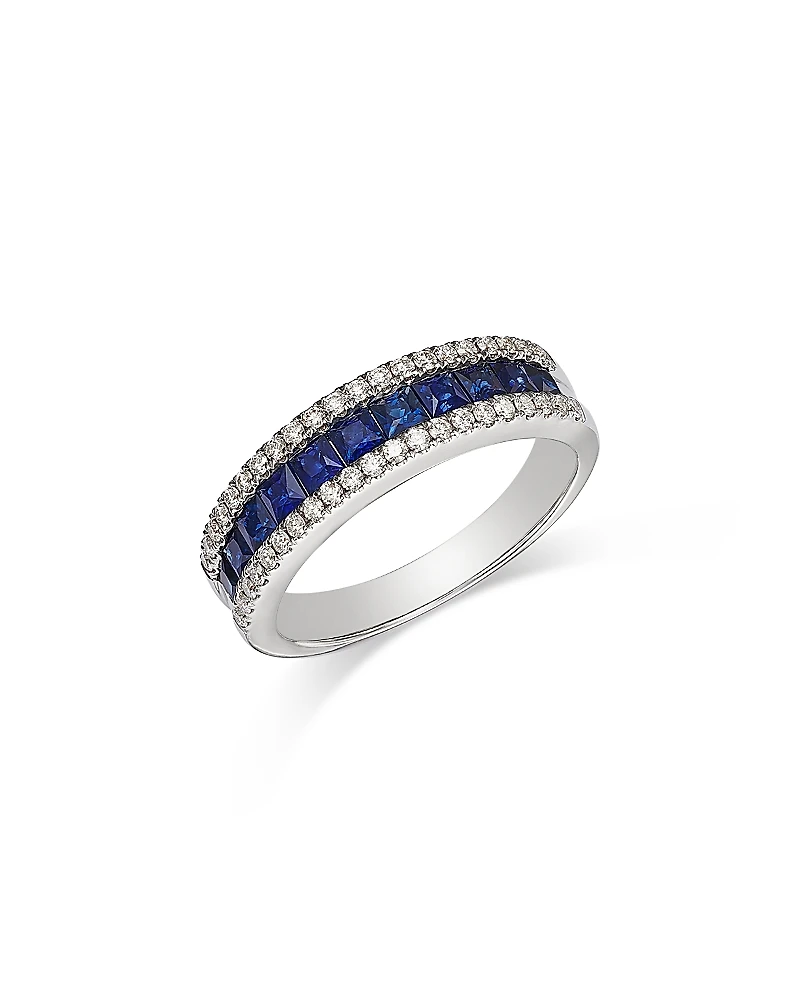 Bloomingdale's Fine Collection Sapphire & Diamond Anniversary Band