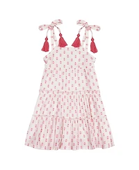 Mer St. Barth Girls' Bella Shoulder Tie Sundress - Little Kid, Big Kid