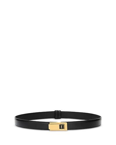 Charniere Buckle Belt Smooth Leather