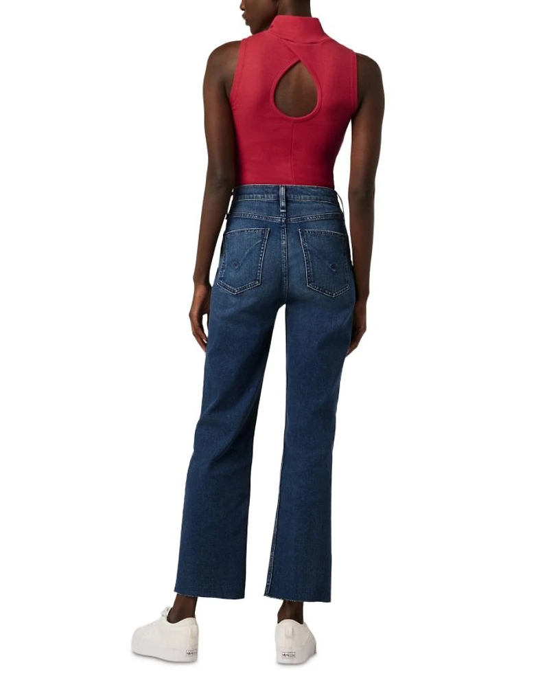 Remi High Rise Ankle Straight Jeans Deep Dive