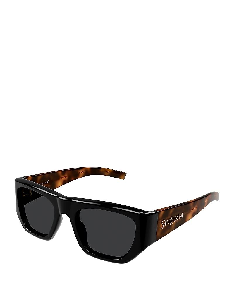 Saint Laurent Rectangular Sunglasses, 52mm