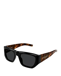 Saint Laurent Rectangular Sunglasses, 52mm