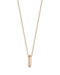 18K Rose Gold Saxon Mini Link Pendant Necklace, 16"