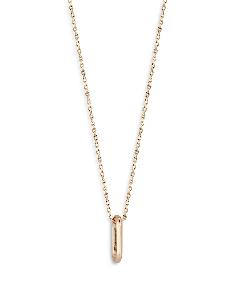 Walters Faith 18K Rose Gold Saxon Mini Link Pendant Necklace, 16