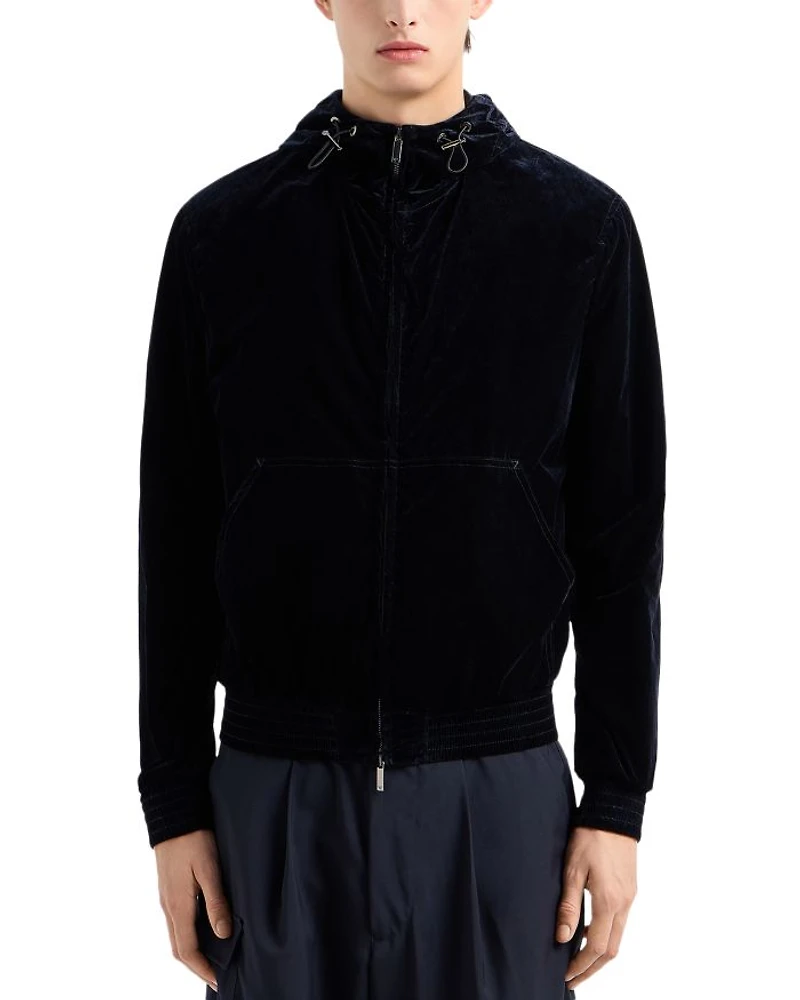 Flocked Nylon Jacket