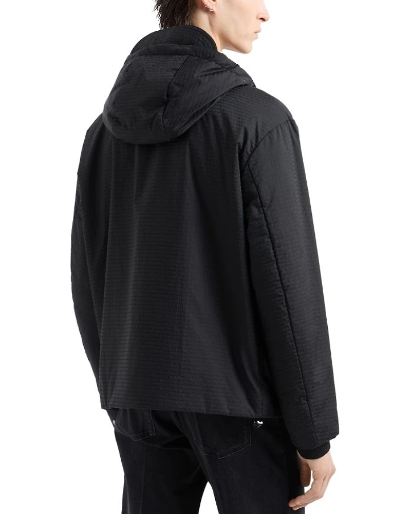 Hooded Blouson Jacket