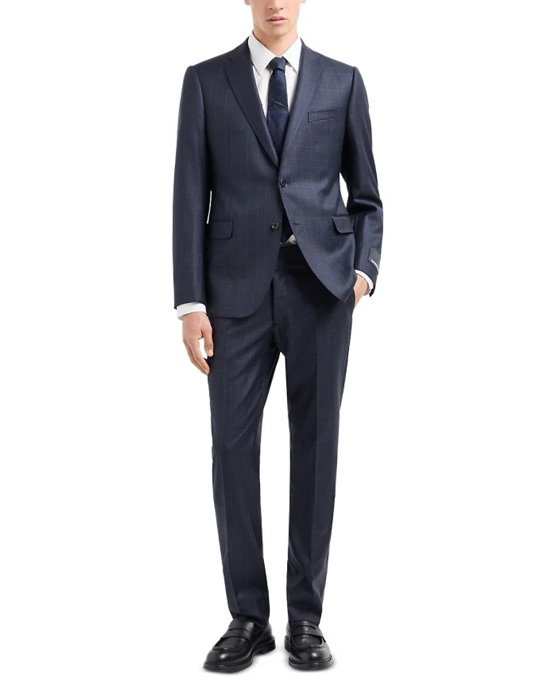 Slim Fit Micro Stripe Wool Suit