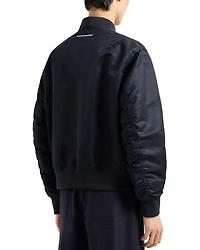 Shiny Nylon Bomber Jacket