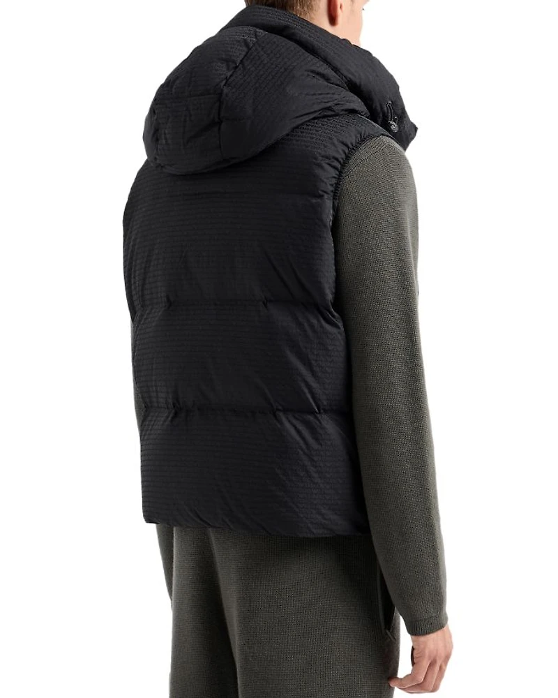 Puffer Vest with Removable Hood