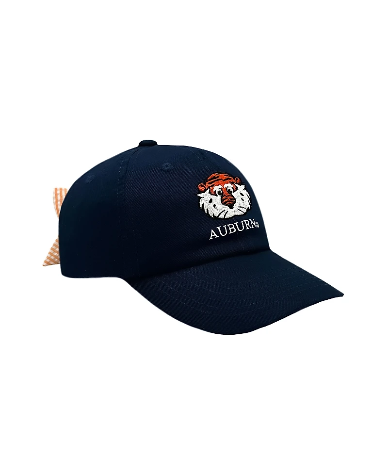 Bits & Bows Girls' Officially Licensed Auburn Bow Baseball Hat - Baby, Little Kid, Big Kid