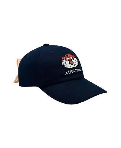 Bits & Bows Girls' Officially Licensed Auburn Bow Baseball Hat - Baby, Little Kid, Big Kid