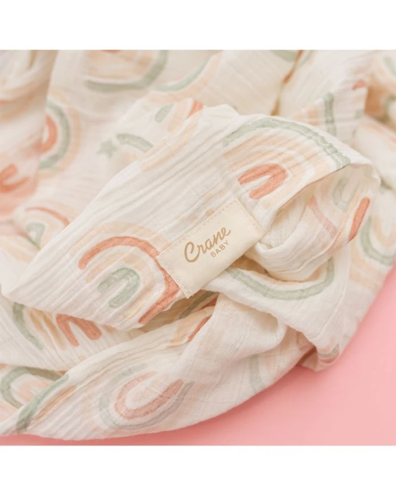 Parker Butterfly/Rainbow Swaddles, 2 Pack