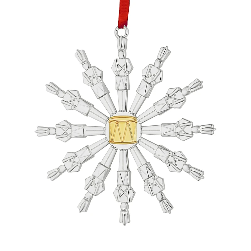 Nambe Twelve Days of Christmas: 12 Drummers Drumming Ornament