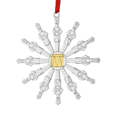 Nambe Twelve Days of Christmas: 12 Drummers Drumming Ornament