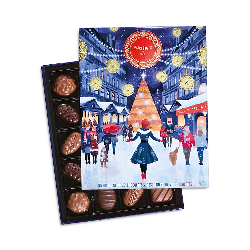 Maxim's De Paris 20 Piece Christmas Chocolate Assortment