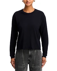 The Long Sleeve Slouchy Cut Off Tee