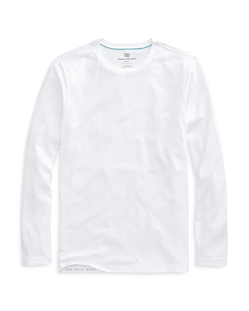 Mack Weldon Long Sleeve Pima Crewneck Tee