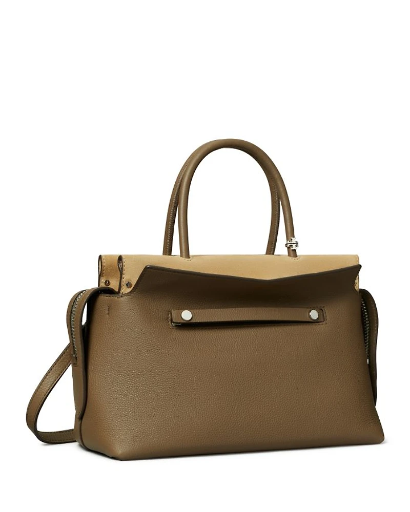 Downtown Distressed Leather Satchel