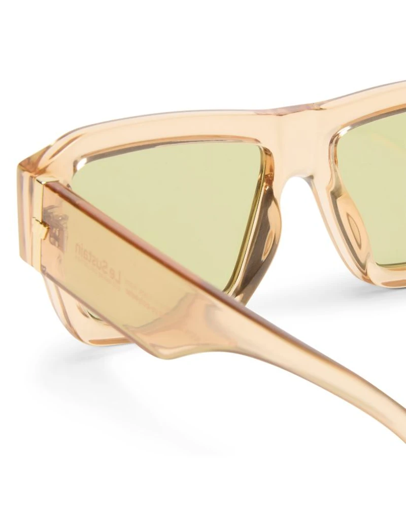 Polygraph Rectangular Sunglasses, 55mm