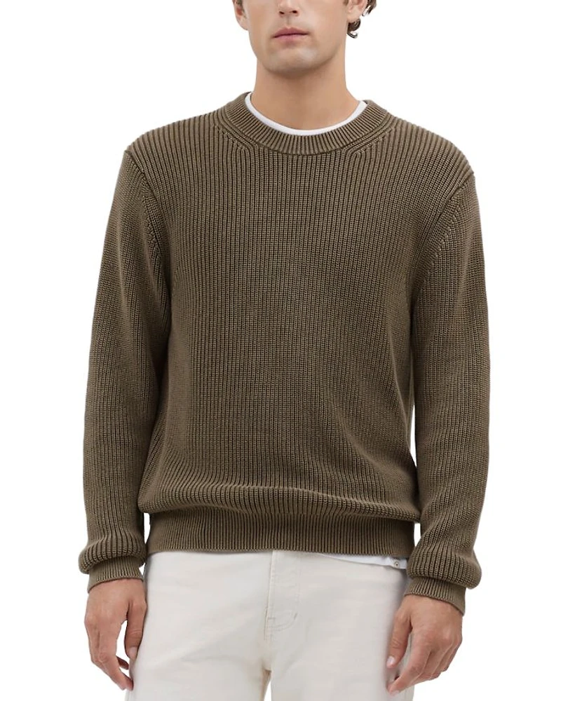 Shaker Stitch Crewneck Sweater