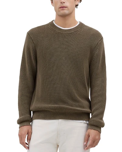 Shaker Stitch Crewneck Sweater