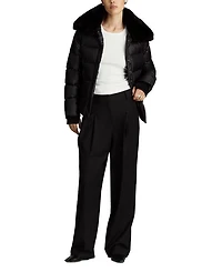 Vera Shearling Trim Down Coat
