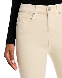 Carson High Rise Ankle Flare Jeans Ecru