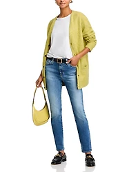 Mari Mid Rise Slim Straight Jeans