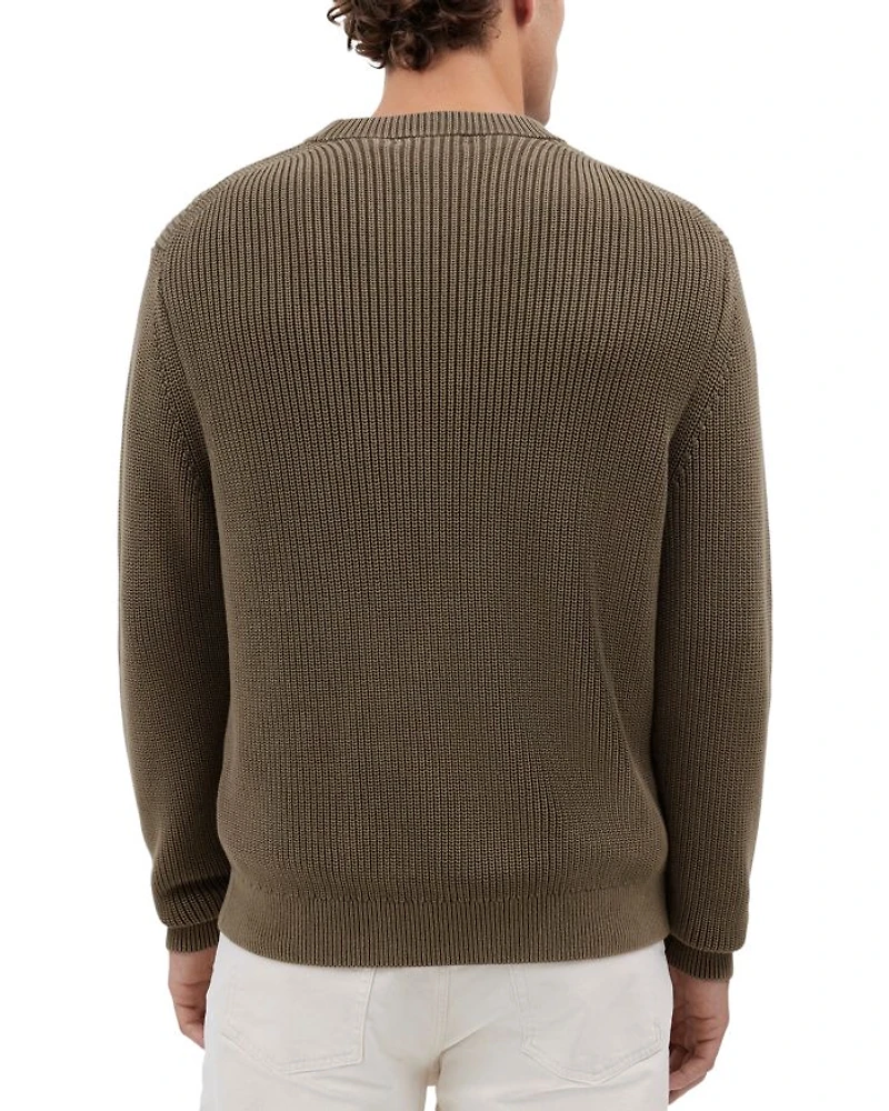 Shaker Stitch Crewneck Sweater