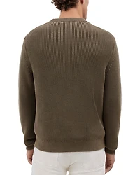 Shaker Stitch Crewneck Sweater