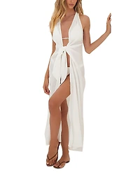 ViX Mita Long Front Tie Swim Cover-Up